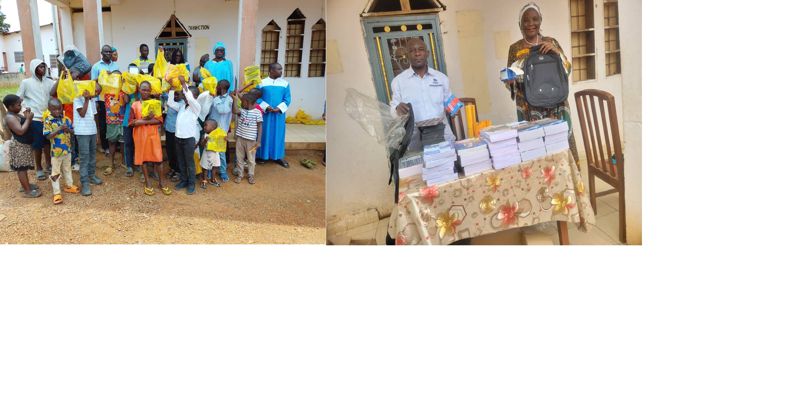 Rentrée scolaire à la paroisse Mvan La Paix