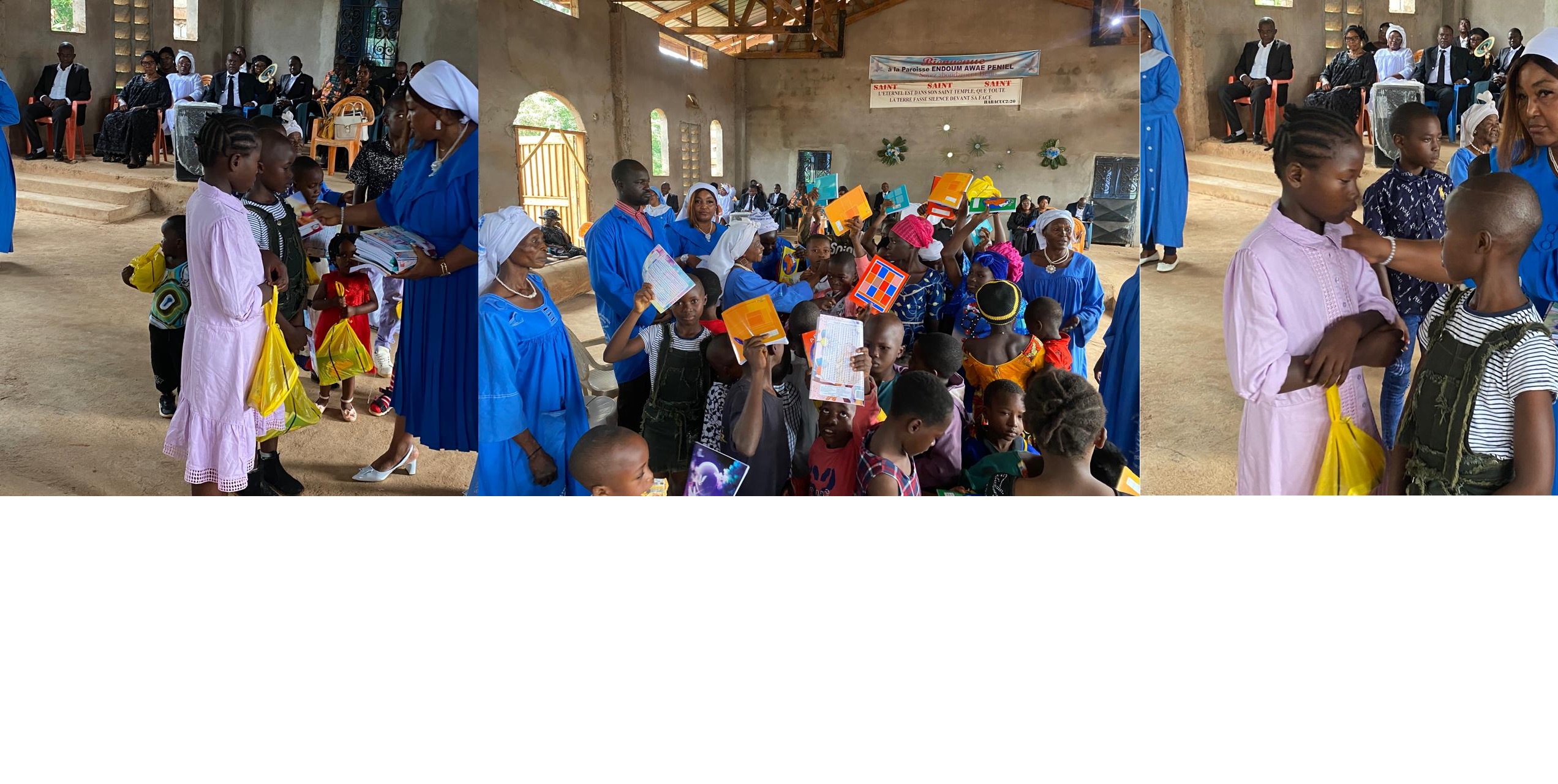 Rentrée scolaire à la paroisse Endom Awae